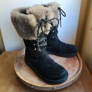 UGG Montclair Sheepskin Suede Boots